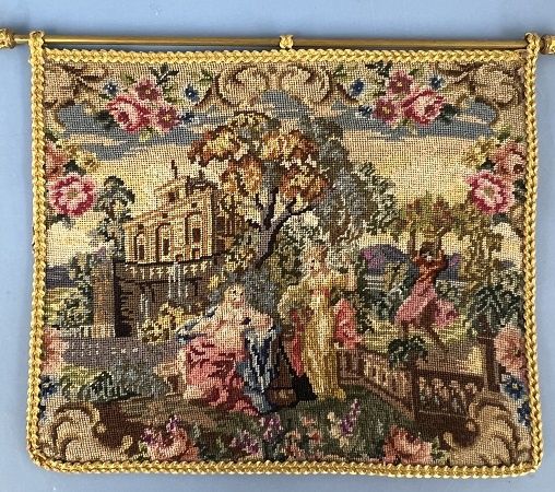 Petit Point Tapestry with Gold Rod ch22149