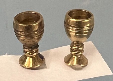 Pair of Brass Goblets ALA1060