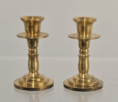 Pair of Small Brass Candlesticks mc031145