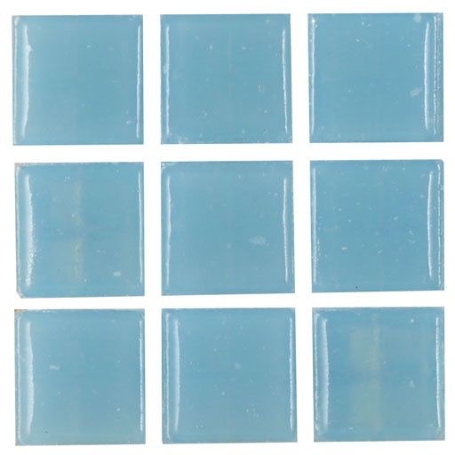 Pastel Blue Glass Mosaic Sheet hw8217