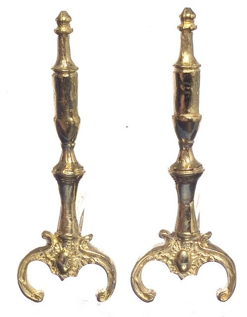 Period Brass Andirons a3754br