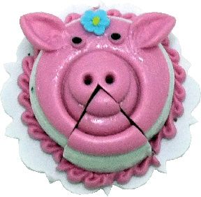 Pig Cake with Slice bdk1140
