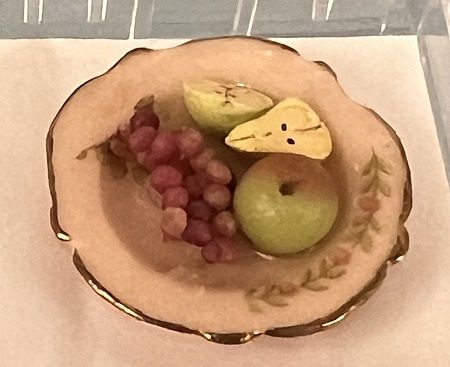 Pink Plate with Various Fruit ALA1030