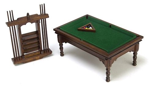 Pool Table Set, Walnut, Cb azt6676