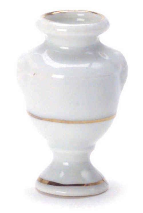 AZN7156 Porcelain Urn/Gold Trim