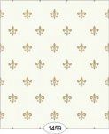 Princess - Fleur de Lis - Beige on Ivory Wal1459