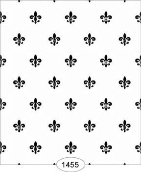 Princess Fleur De Lis - Black on White WAL1455