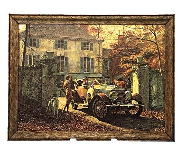 Print of Early Car with People nc0326