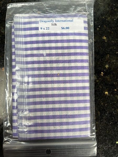 Purple and White Silk df019