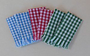 Red Check Dish Towels k1510