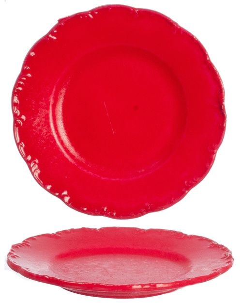 Red Dinner Plates/12 FA40256