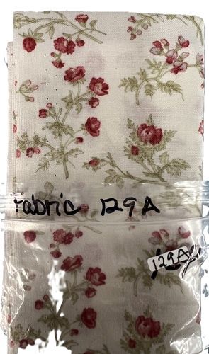 Red Roses with Moss Greenery on White 129a