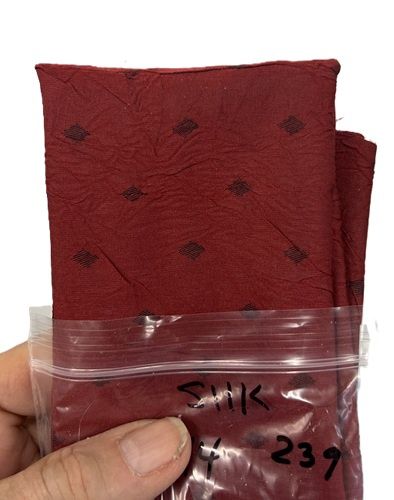 Red Silk with Black Diamonds Design rdsilk