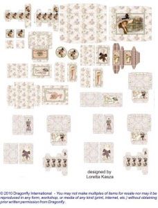 Pink and Lavender - Sheet of Boxes sb111