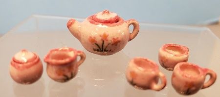 Pink Ceramic Floral Tea Set MC00222