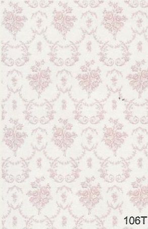 Pink Rose Toile 106T wal106t
