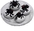 Plate with 4 Spider Cakes bdK013