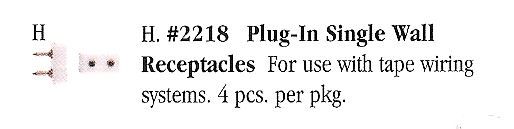 Plug-In Single Wall Receptacles HW2218
