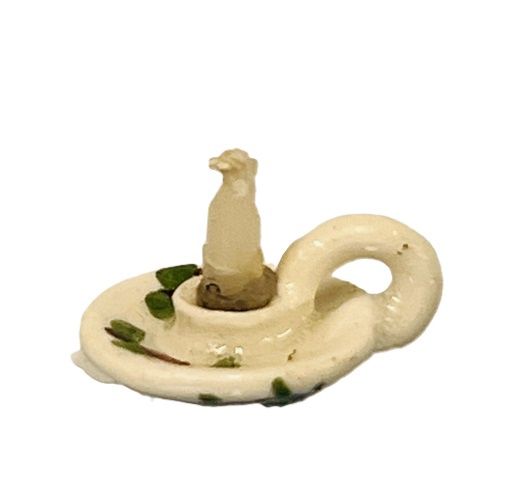 Porcelain Candle Holder with a Candle Snub mc1528x