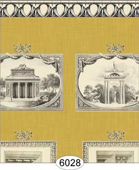 Print Room Yellow Gold wal6028