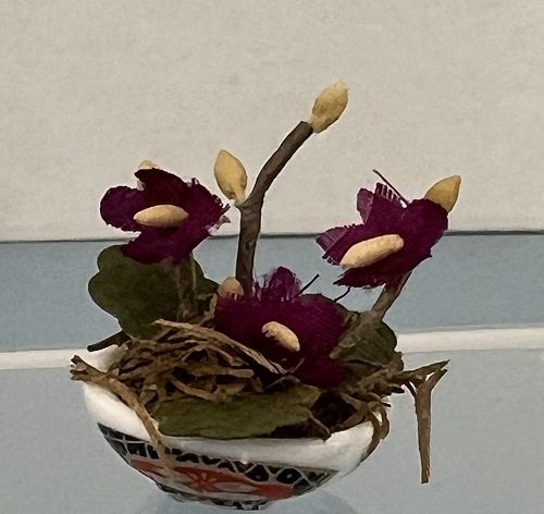 Purple Flowers in Imari Bowl mc145x