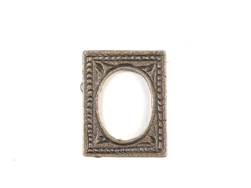RECTANGLE FRAME WITH OVAL CUT OUT s1516b
