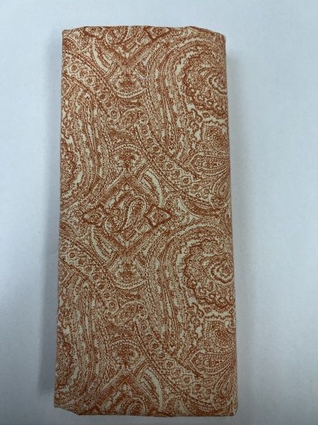 Red &amp; Ecru Cotton Print fabric128