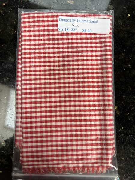 Red and White Silk df014