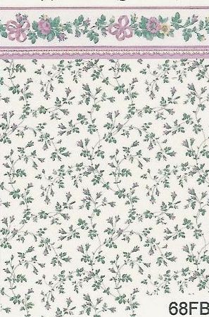 Ribbon Bows Pink 68FB wal68fb