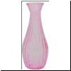 Ridged Pink Glass Bud Vase bd585