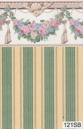 Pink Roses and Tassels 121SB wal121sb
