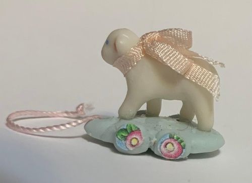 Porcelain Lamb Pull Toy PMSWH11