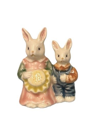 Porcelain Mother and Son bunnies mc492x