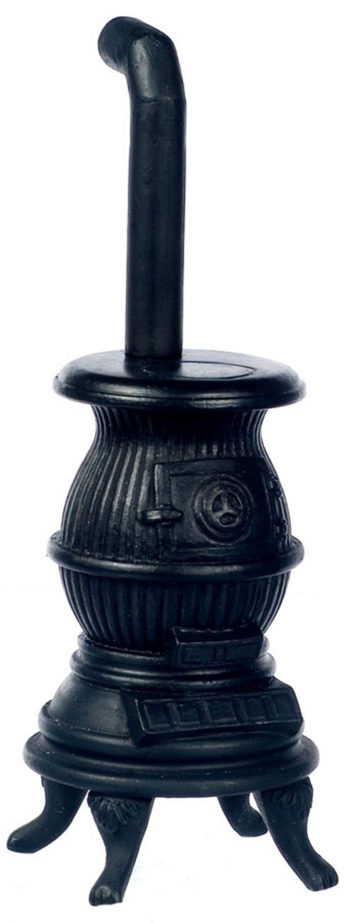 Pot Belly Stove, Black t6658
