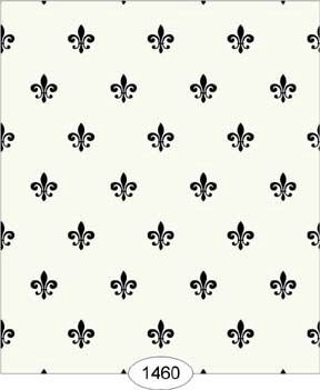 Princess Fleur De Lis - Black on Ivory WAL1460