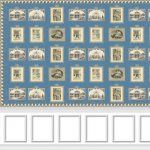 Print Room with Border and Wainscot - Square wal02