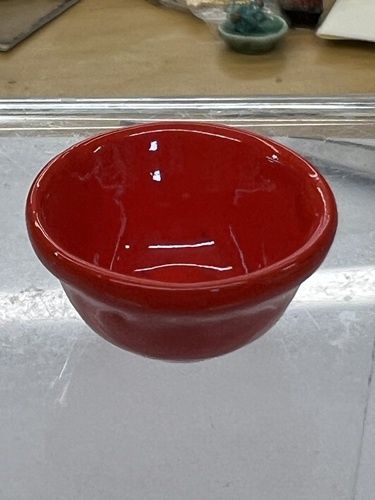 Red Fiesta Ware Mixing Bowl cn143x