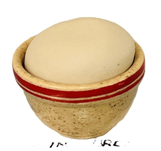 Rising Bread in a Stoneware Mixing Bowl cro935