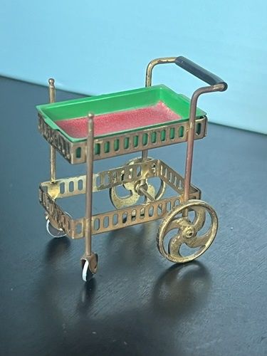 Rolling Tea Cart Metal 4424-8 IDEAL Petite Princess Fantasy Doll 4424-8