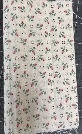 Rose Bud print on ecru background fabric fabric2