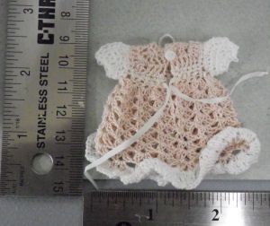Pink &amp; White Crocheted Dress Lajuana11