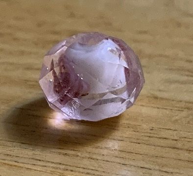 Pink Cut Glass Bead mc03938i