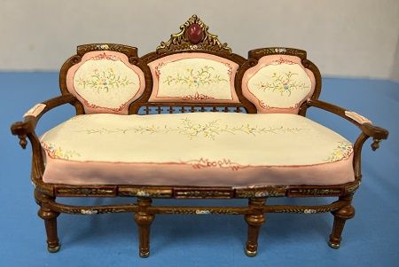 Pink Hand Painted Sofa by Bespaq bes3925pwt