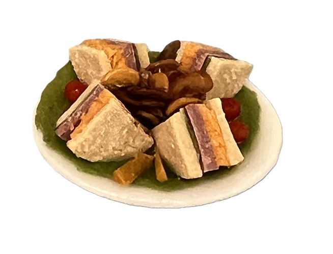 Plate of Club Sandwiches mc174x