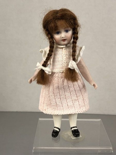 Porcelain Doll with Pig Tails doll5002