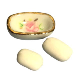 Porcelain Soap Dish with Soap D4292OD005B