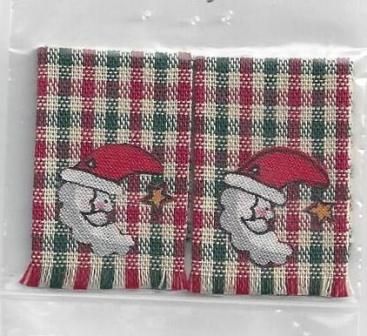 Red and Green Santa Dish Towels BH033