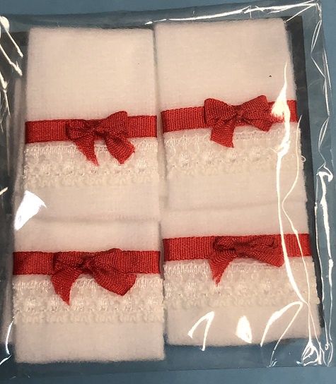 Red and White Towel Set ba222r