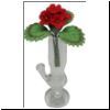 Red Geranium in Pipe Vase bdr533