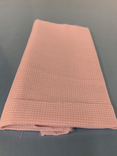 MC01526A Pink and White Micro Check Cotton Batiste